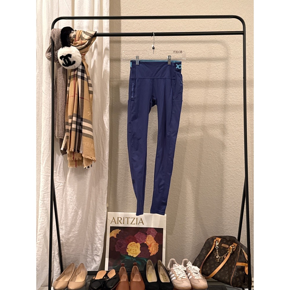 Outdoor Voices x Disney Mickey & Co Blue Tech Leggings XS Pockets Goofy Mickey